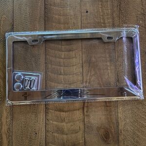 Ford Mustang License Plate Frame Stainless Steel with hardware